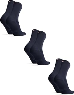 DANISH ENDURANCE Bamboo Fibre Men's Socks, Breathable Anti-Sweat Socks, Soft and Classic, Work Socks and Daily Use, 3 or 6 Pairs
