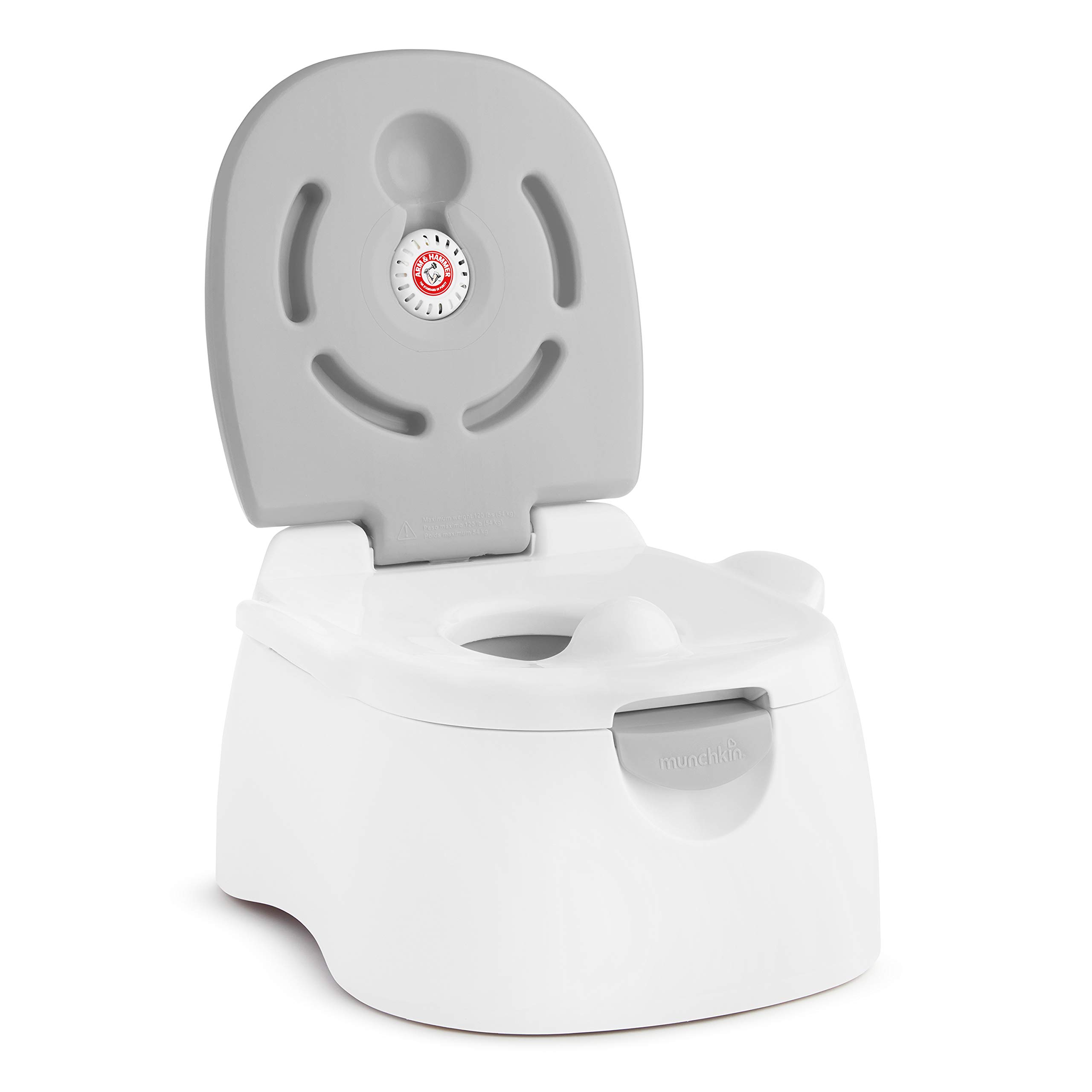Munchkin Arm &amp; Hammer Multi-Stage 3-in-1 Potty Training Toilet Seat, Grey