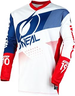 O'NEAL Motocross Jersey | Enduro Motorcycle | Fit for Maximum Freedom of Movement, Sewn Elbow Protection, Breathable | Element Jersey Classic | Adult | Black