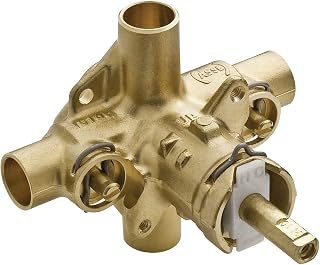 Moen 2570 M-Pact Rough-in Posi-Temp Pressure Balancing Cycling 4-Port Tub and Shower Valve with Stops, 1/2-Inch Cc, 0.5, Multi
