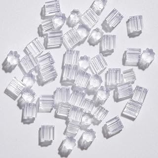 Silicone Earring Backs, Earring Backings Replacements, Soft, Clear, 200PCS | For Fishhooks, Studs, Hoops, Earring Stoppers for Wire Dangle Earrings, Plastic Cylinder, Tiny Ear Safety Guards Back Pads