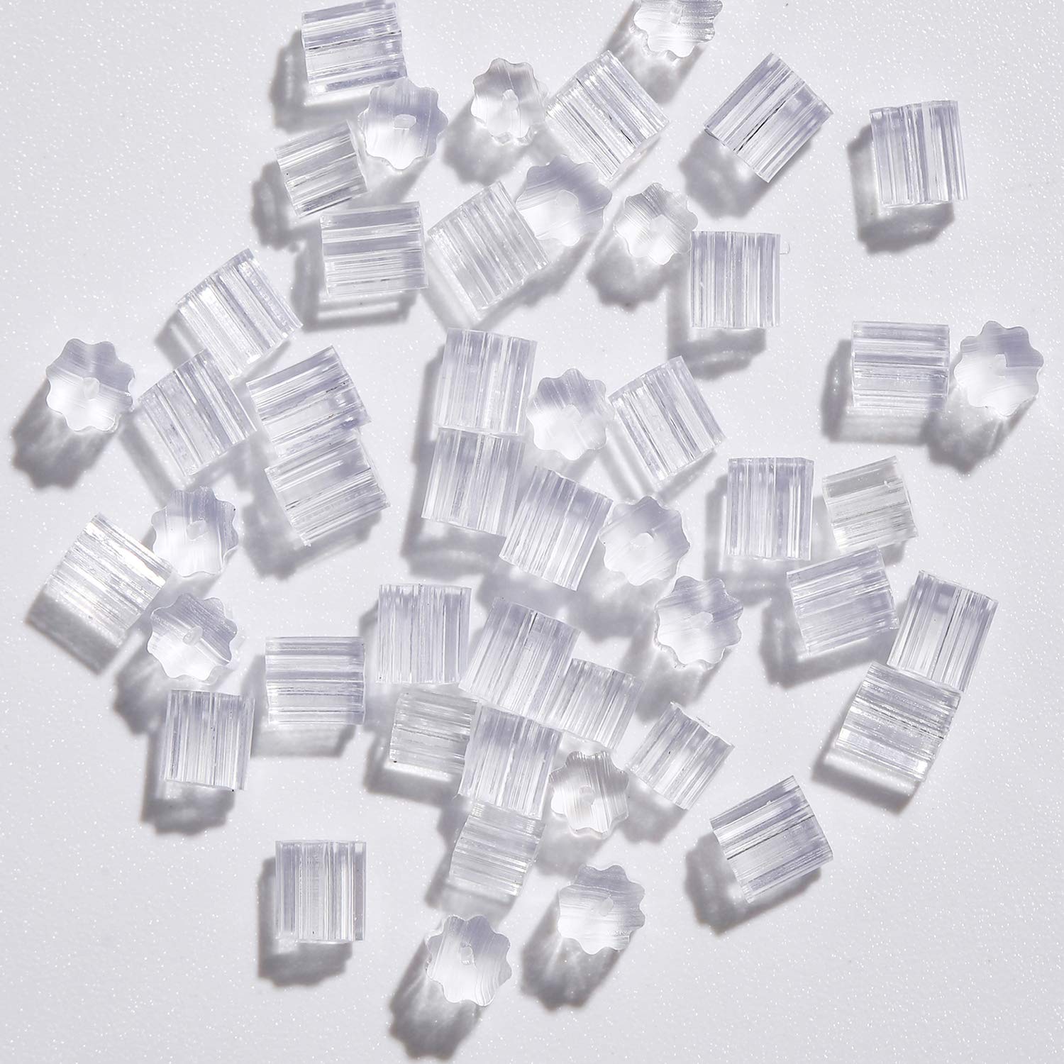 Silicone Earring Backs, Earring Backings Replacements, Soft, Clear, 200PCS | For