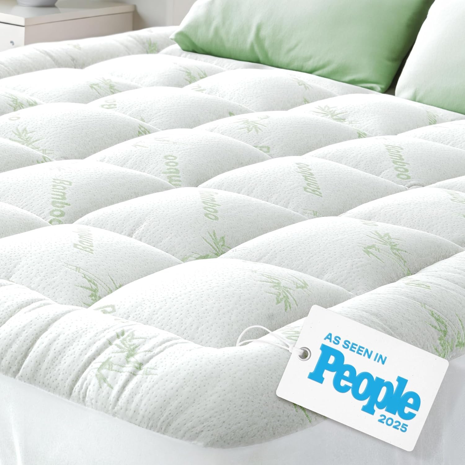 Mattress Topper Cloud-Like Comfort - Ultra-Soft, Breathable, and Cooling Pad Vis