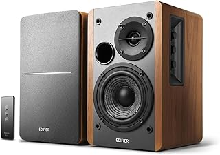 Edifier R1280T Powered Bookshelf Speakers -2.0 Near Field Studio Monitor | 2.0 Active Near Field Studio Monitor Speaker - Wooden Enclosure - 42 Watts RMS Power