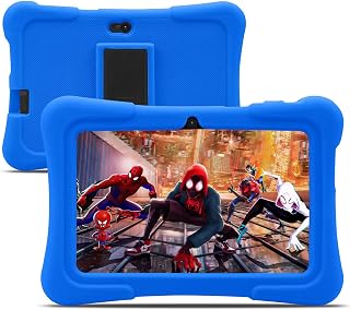 PRITOM 7 Inch Tablets for Kids,32GB ROM,512GB Expand,Parental Control, Blue | PRITOM 7 Inch Tablets for Kids,32GB ROM,512GB Expand,Toddler Tablet,Parental Control,Kids Software for Educating,Gaming