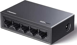 UGREEN 5 Port Gigabit Network Switch, Ethernet Splitter Hub | Plug & Play, Desktop & Wall-Mounting for TV/Laptop/Router/Monitor, High-Speed LAN Switch