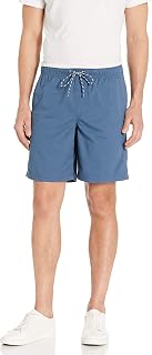 Amazon Essentials 8" Loose Fit Cotton Shorts with Elastic Waist and Drawstrings Men