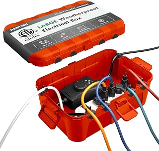 RESTMO Extra Large Outdoor Electrical Box IP54 Waterproof, Red