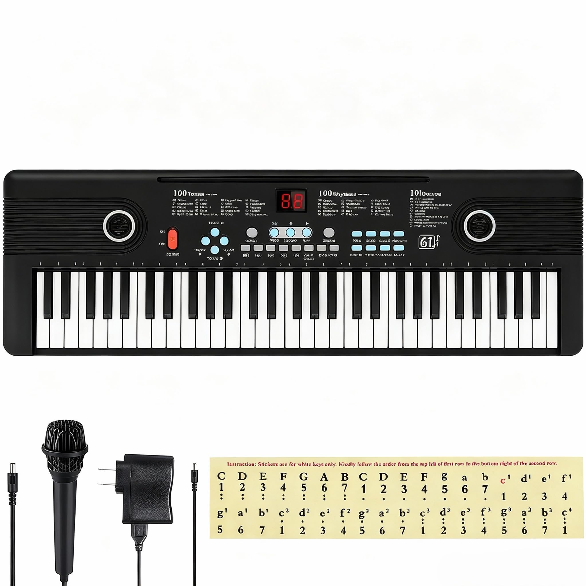 61 Key Keyboard Piano,Portable Electronic Digital Piano for Beginners | Kids Key