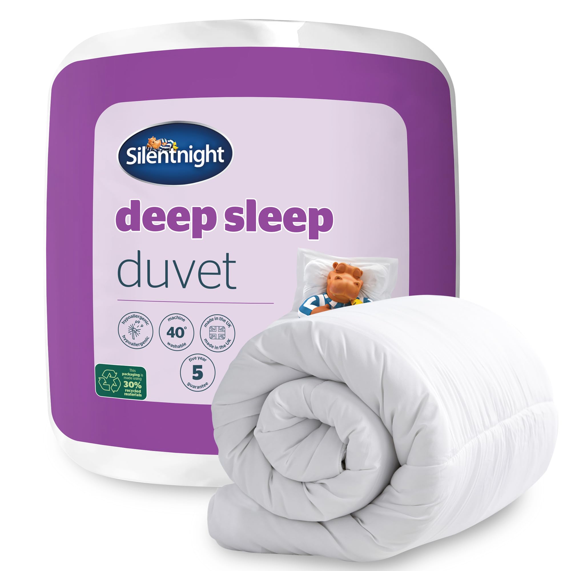 Silentnight Deep Sleep Double Duvet 10.5 Tog – Microfibre, All Year Round Soft a