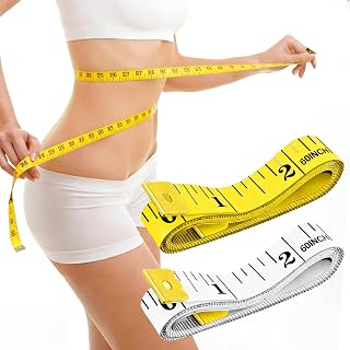 Sewing Tape Measure Set of 2 140cm Multicolor Soft Ruler Kit for Fabric Body Clothing Measure