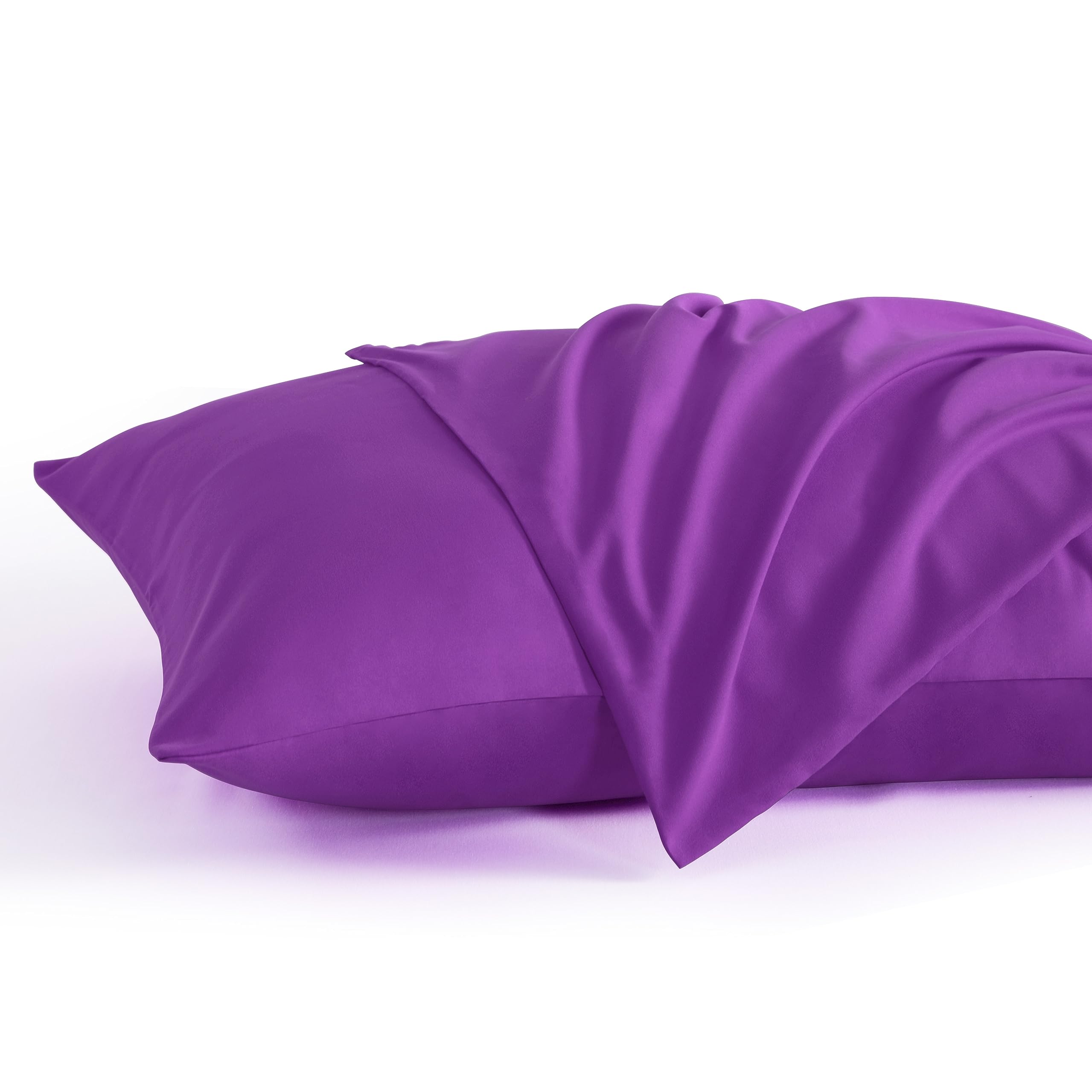 NTBAY King Pillow Cases Set of 2, 2 Pack Brushed Microfiber 20x36 Pillow Cases, 