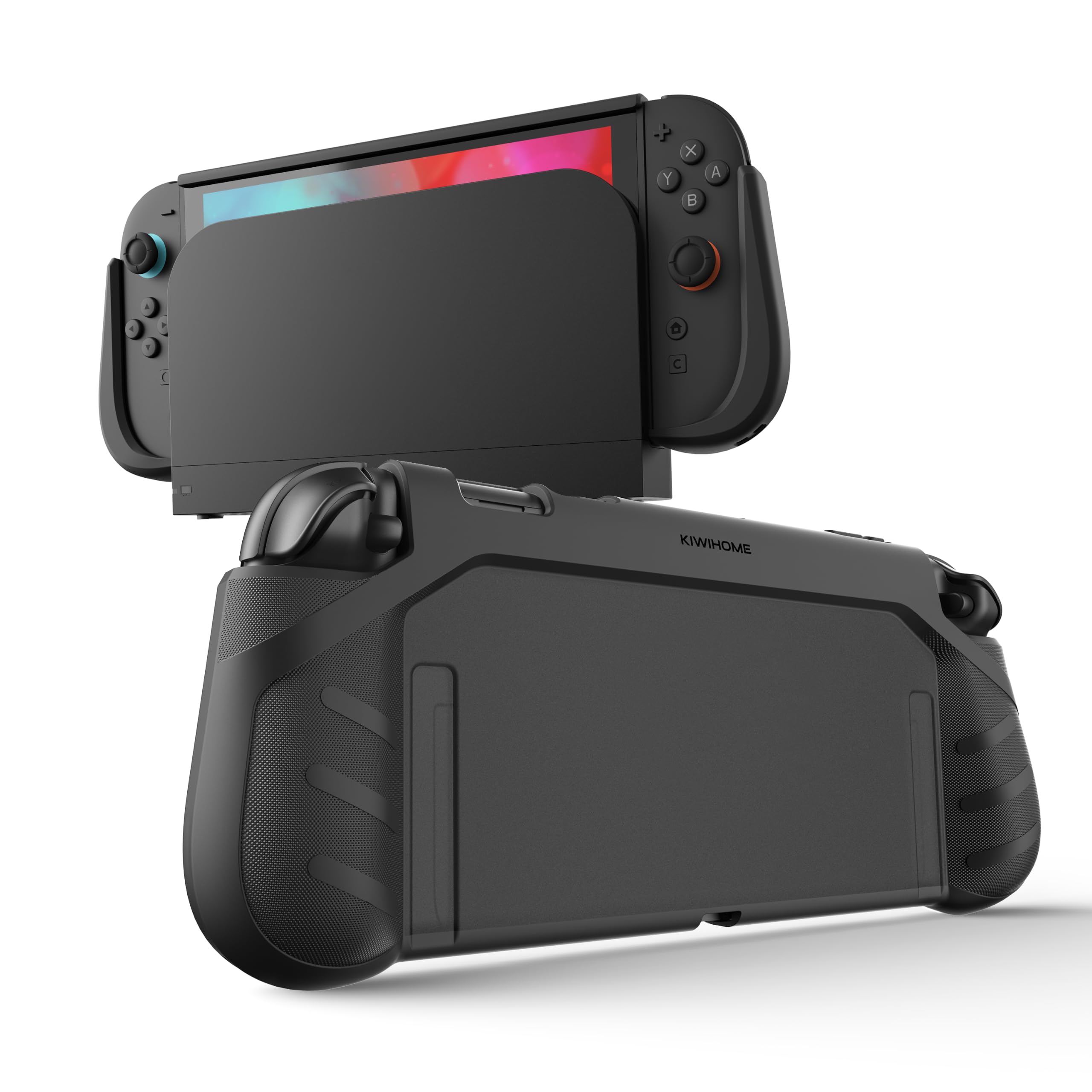 KIWIHOME P2 Dockable Protective Case for Switch 2, One-Piece Rounded Design | Er