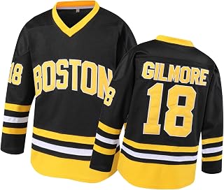 UNGOCAX Boston Happy Gilmore #18 Adam Sandler 1996 Movie Ice Hockey Jersey Stitched Letters and Numbers XS-XXXL