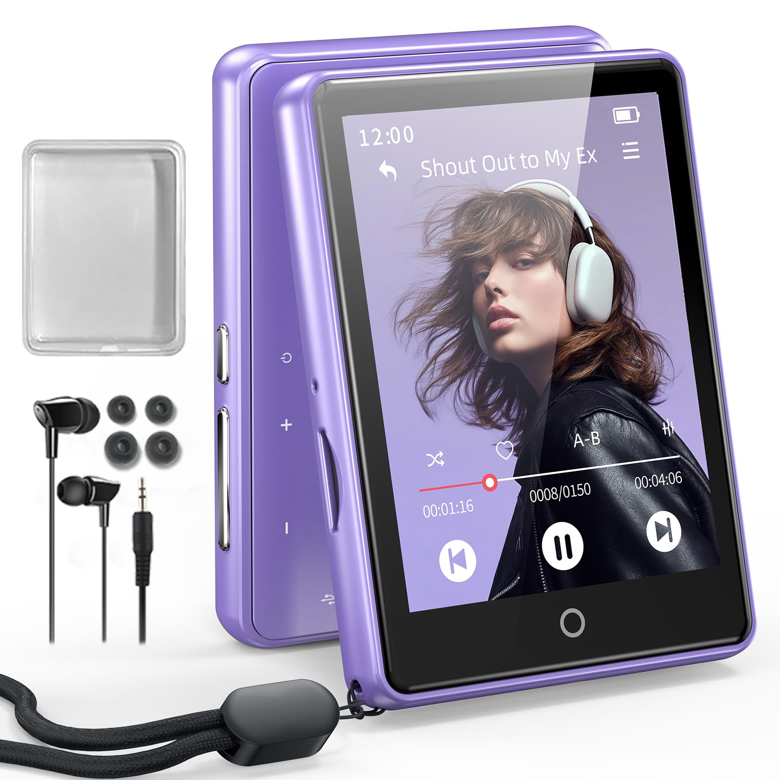 ODEJOI 32GB MP3 Player with Bluetooth 5.3 Auto Reconnect & Speaker Built-in | Wh