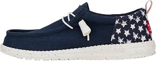 HEYDUDE Men's Wally Funk Americana Slip On Loafer | Elastic Laces