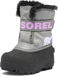 Sorel Snow Commander Boot Chrome Grey/Euro Lilac 4 Toddler Boots