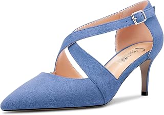 Castamere Women's Half Needle Pointed Heel Pumps Cross Strap Sexy Classic 6.5 cm Heels