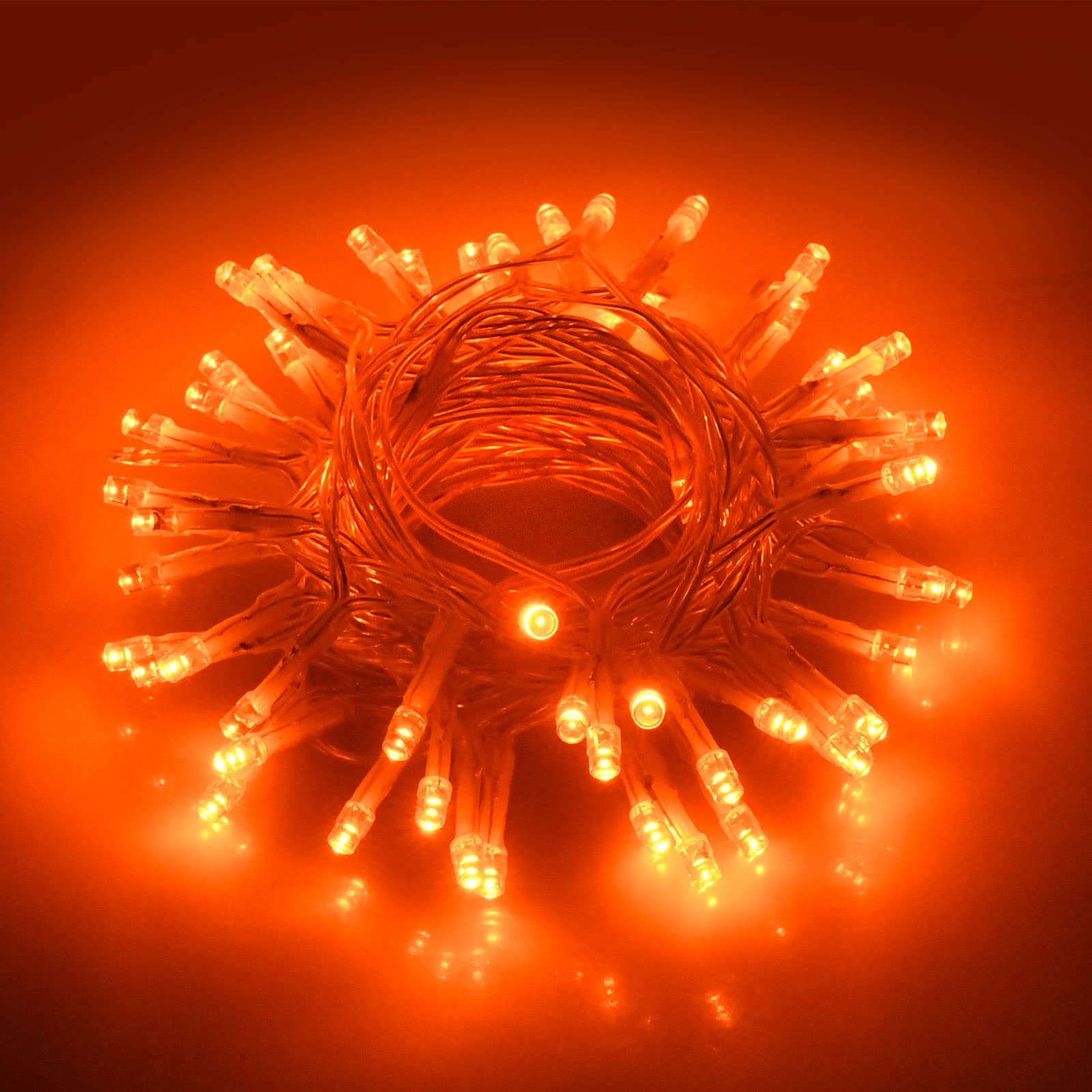 cshare Halloween Decoration Lights,Orange Fall Fairy Lights, 3M/9.8Ft 30 LED wit