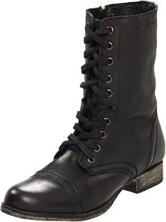 Botas para mujer, de la marca Steve Madden, de media caña y sin forro, color Negro, talla 36 EU Mujer