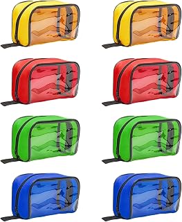 Hyuetrsa 8 Pcs First Aid Pouches Medical Bag with Transparent Window | Color Coded First Aid Medical Kit Medical Pouch, 4 Colors Empty First Aid Bag, for Travel Home Outdoor Car Supplies