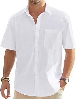J.VER Men's Long Sleeve Pleated Tuxedo Shirt Button Down Shirt for Prom Party Wedding
