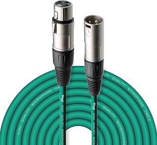 Stagg SMC10 CGR 10 m XLR to XLR Microphone Cable - Green