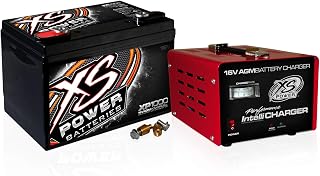 XS Power XP1000CK2 XP1000 16V Battery and 16V 15 Amp IntelliCharger Combo with 3/8" Stud Terminal