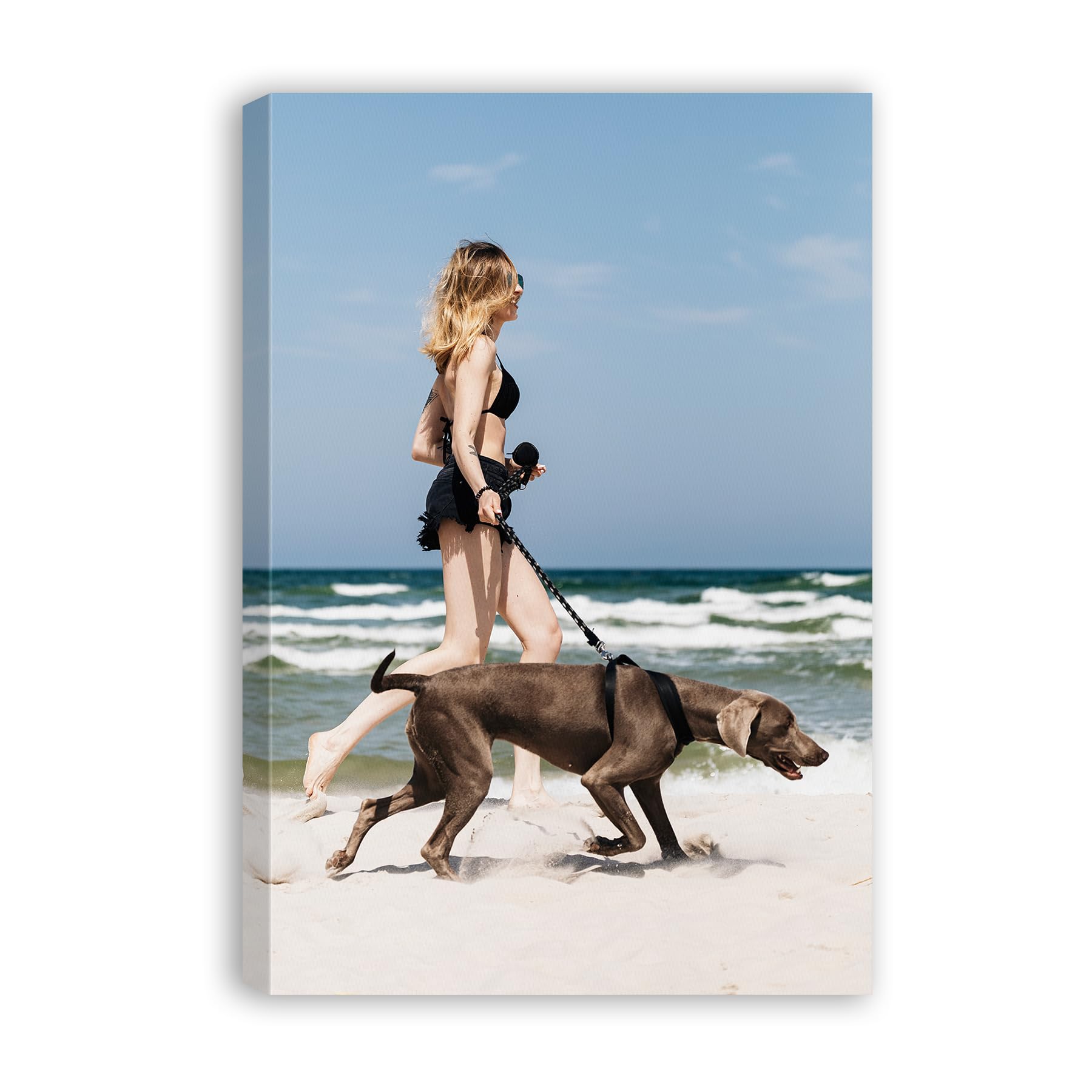 Custom Personalised Photo Prints on Canvas Wall Art for Family Baby Pets Picture