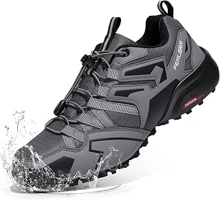 FENLERN Mens Trail Running Shoes Waterproof Hiking Sneakers