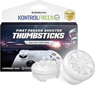 KontrolFreek FPS Freek Galaxy White for Xbox One and Xbox Series X Controller | Performance Thumbsticks | 1 High-Rise, 1 Mid-Rise | White