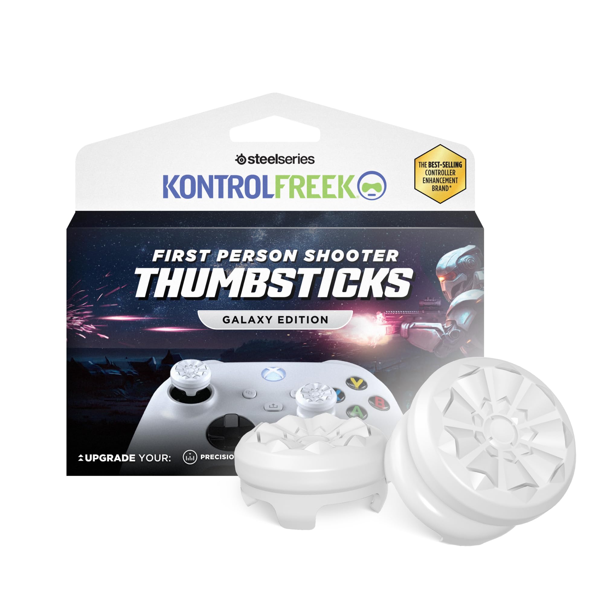 KontrolFreek FPS Freek Galaxy White for Xbox One and Xbox Series X Controller | 