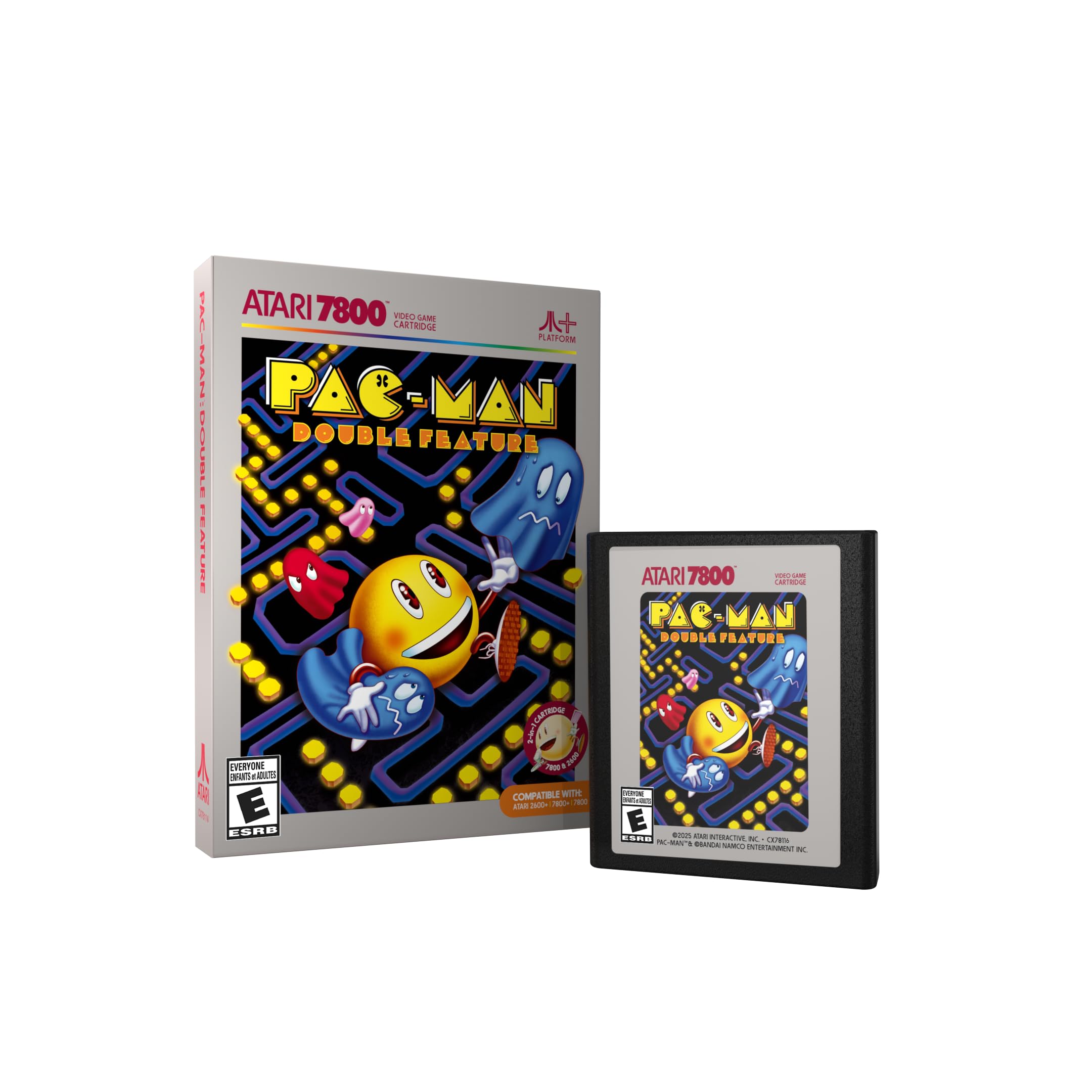 PAC-MAN: Double Feature 7800 – Atari 7800 Game Cartridge