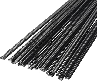 20 Pcs 8 Inch ABS Plastic Welding Rods for Plastic Welder Car Bumper Kayak Repair Black