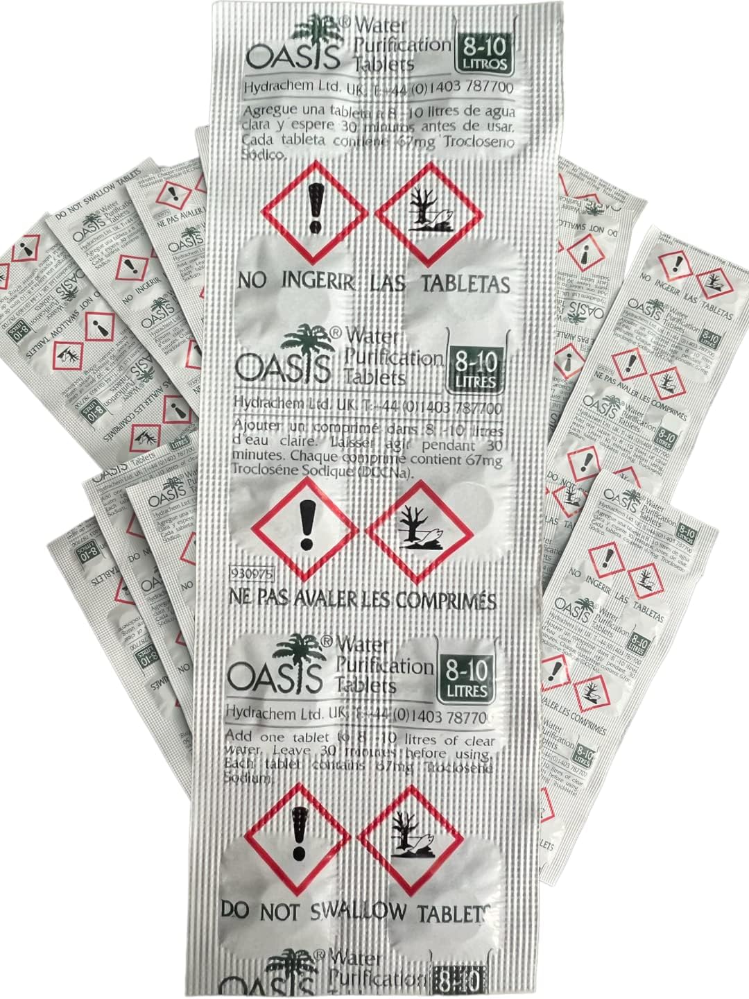 Oasis 67mg Water Purification Tablets 200 Tablets - Treats 2,000 Litres Emergenc