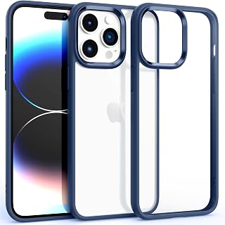 Supdeal Anti-Seismic Clear Case for iPhone 14 Pro Max, [Anti Yellowing Case] [10 Feet Drop Protection Case] Four Corner Airbags Case Cover, 6.7 Inches, Blue