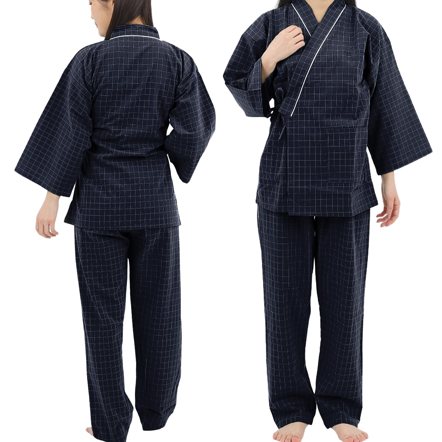 QQOLi [Designed with Active Care Workers] Loose Pajamas, Samue-style, Easy to Pu