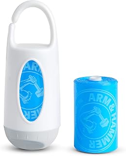 Munchkin Diaper Bag Dispenser with Arm &amp; Hammer, 24 Disposable Diaper Bags