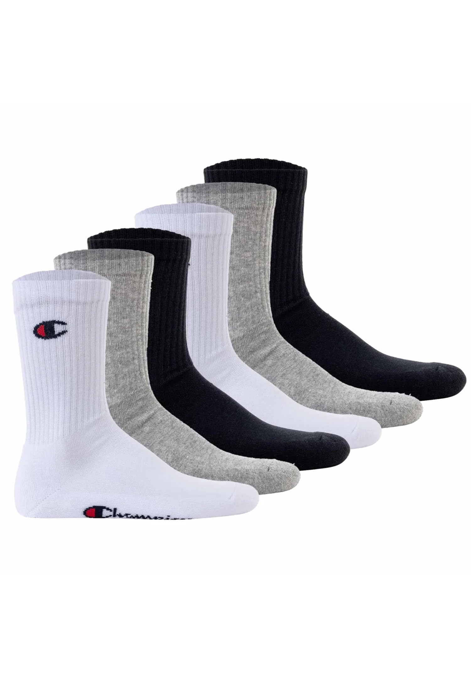 Champion Unisex Core 6pp Crew Socks (Pack of 6)