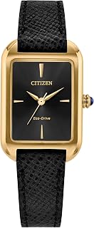 Citizen Eco-Drive Women's Analogue Watch with Leather Strap EM1192-01E