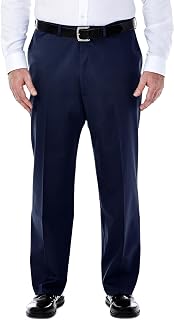Haggar - B&t Premium No Iron Khaki Classic Fit Flat Front Casual Trousers Men's Trousers