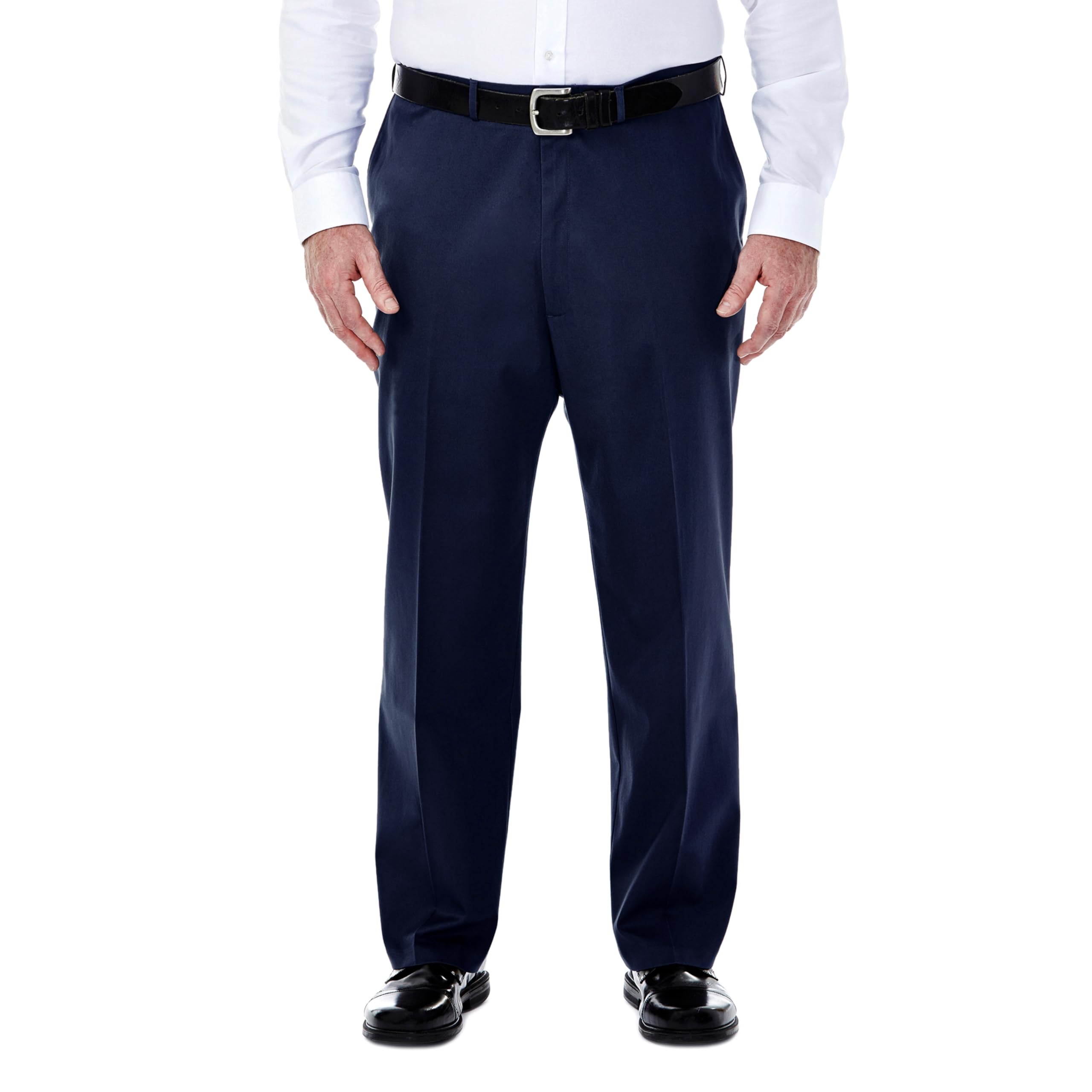 Haggar - B&t Premium No Iron Khaki Classic Fit Flat Front Casual Trousers Men's 