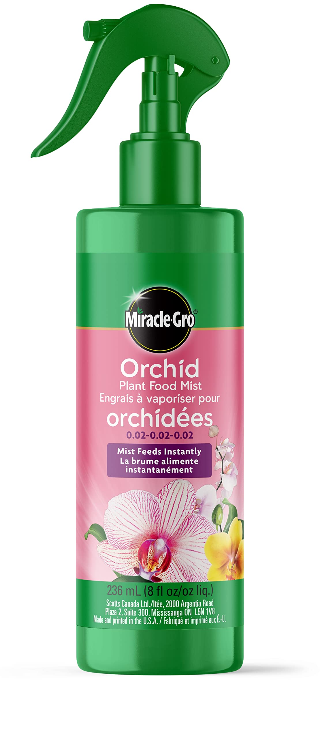 Miracle-Gro Orchid Plant Food Mist 236mL | Easy Spray Fertilizer for Big, Beauti