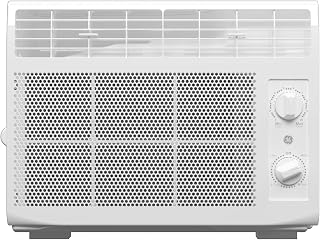 GE Window Air Conditioner 5,000 BTU AC Unit for Small Spaces up to 150 sq ft with Manual Controls & 2 Cooling Modes, Easy Install Kit, White