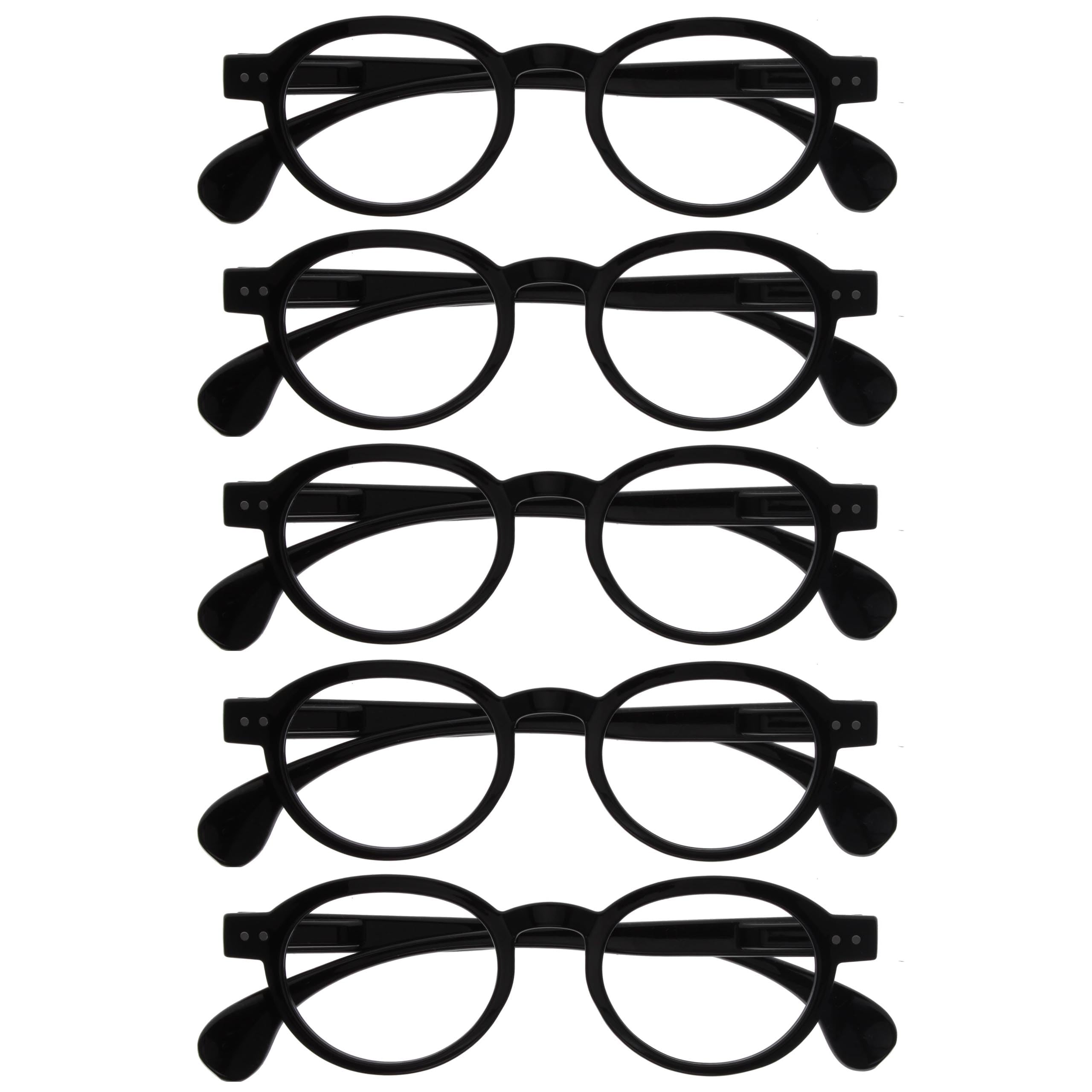OPULIZE OCA Reading Glasses – Modern Retro Round Frame – Men and Women – Spring 