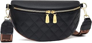 Genuine Leather Crossbody Bum Bags for Women Anti-theft Travel Fanny Pack