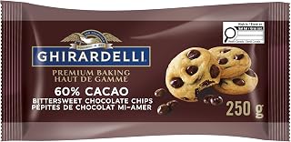 GHIRARDELLI 60% Cacao Bittersweet Chocolate Baking Chips Bag 250g