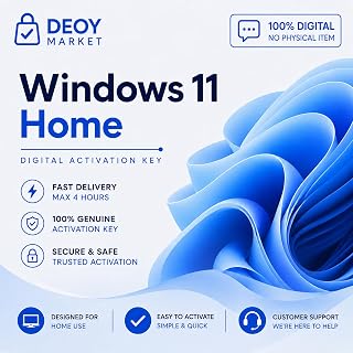 DEOY Market Compatible with Windows 11 Home Activation Key – Digital Delivery