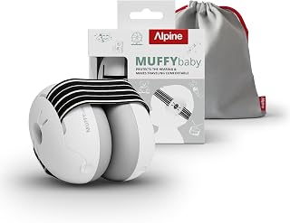Alpine Muffy Baby Ear Muffs Noise Protection | Toddler Ear Protection | For babies up to 4 years | 23dB Sound Reduction | Baby Hearing Protection | Noise Reduction | Baby Essentials New Mom Gifts