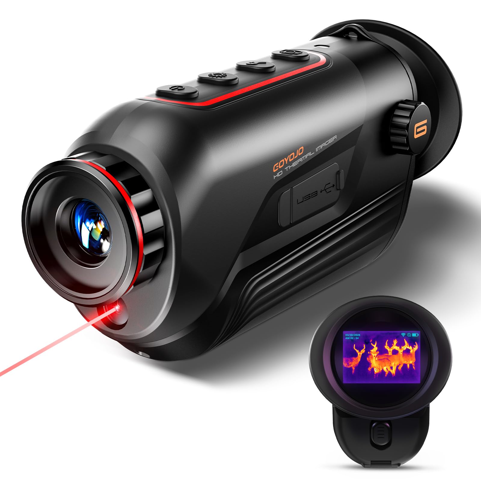 GOYOJO G210 Thermal Monocular, 256x192 Thermal Imaging Monoscope Camera for Adul